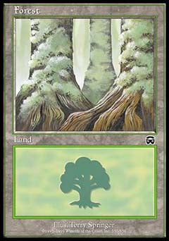 Forest (350) (Mercadian Masques) Heavy Play