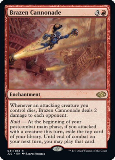 Brazen Cannonade (Jumpstart 2022) Near Mint