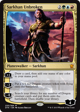 Sarkhan Unbroken (Dragons of Tarkir) Near Mint