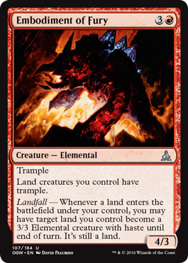 Embodiment of Fury (Oath of the Gatewatch) Medium Play