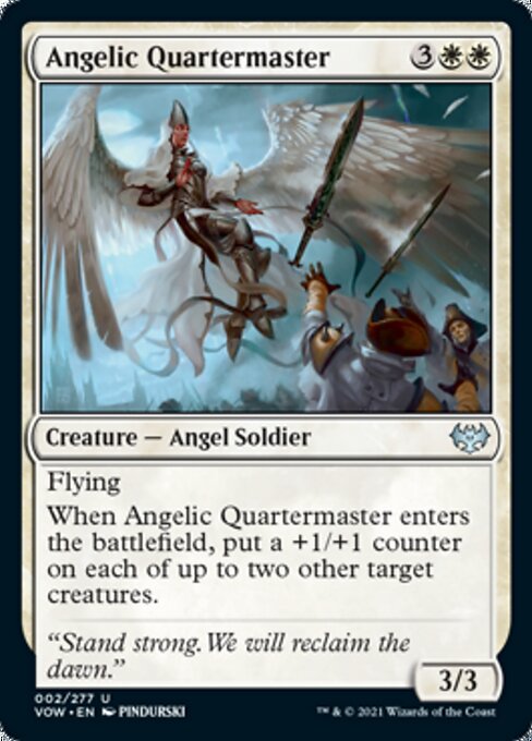 Angelic Quartermaster (Innistrad: Crimson Vow) Near Mint Foil