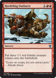 Hordeling Outburst (Khans of Tarkir) Near Mint Foil