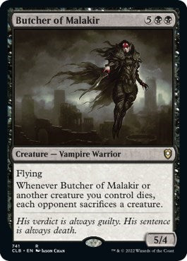Butcher of Malakir (Commander Legends: Battle for Baldur's Gate) Light Play
