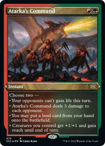 Atarka's Command (Foil Etched) (Double Masters 2022) Near Mint Foil
