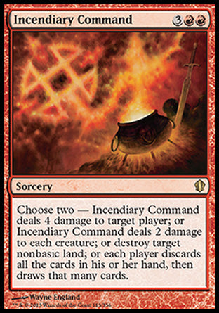 Incendiary Command (Commander 2013 Edition) Light Play