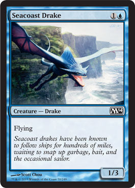 Seacoast Drake (Magic 2014 Core Set) Medium Play