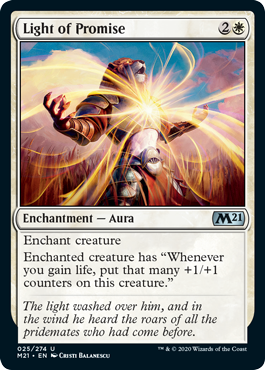 Light of Promise (Magic 2021 Core Set) Near Mint Foil
