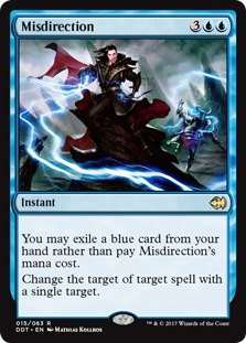 Misdirection (Duel Decks: Merfolk vs Goblins) Light Play