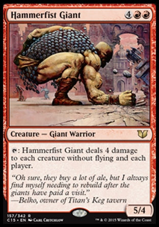 Hammerfist Giant (Commander 2015) Light Play