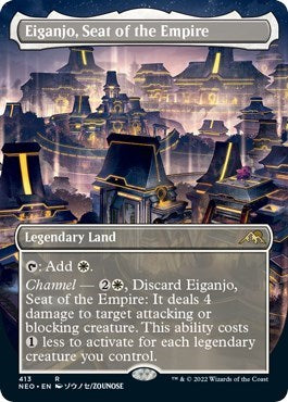 Eiganjo, Seat of the Empire (Borderless) (Kamigawa: Neon Dynasty) Near Mint Foil