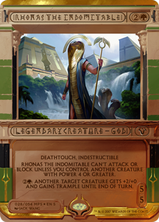 Rhonas the Indomitable (Amonkhet Invocations) Near Mint Foil