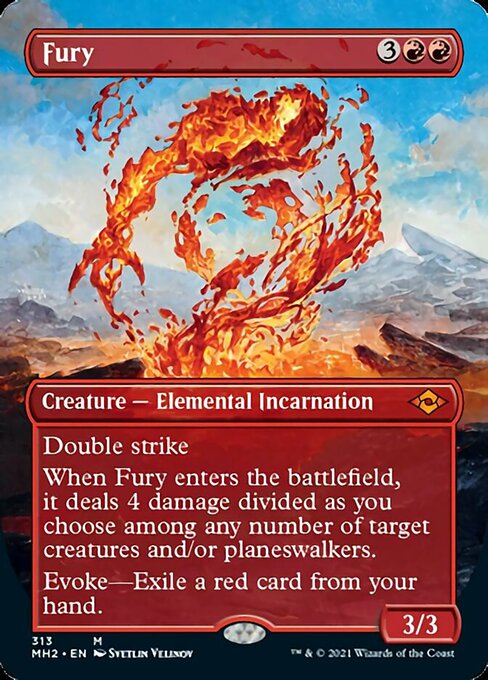 Fury (Borderless) (Modern Horizons 2) Near Mint