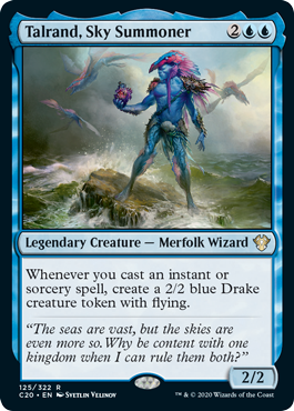 Talrand, Sky Summoner (Commander 2020 Ikoria) Light Play