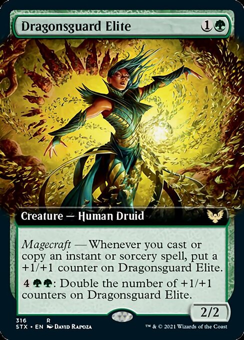 Dragonsguard Elite (Extended Art) (Strixhaven) Light Play