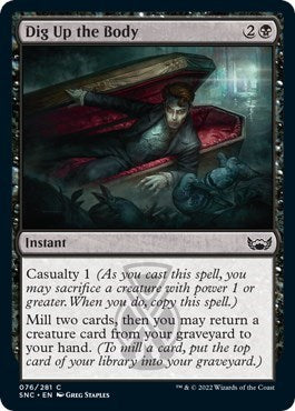 Dig Up the Body (Streets of New Capenna) Near Mint Foil