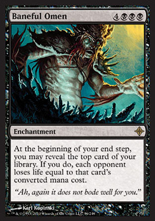 Baneful Omen (Rise of the Eldrazi) Medium Play
