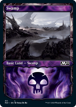 Swamp (311) (Showcase) (Magic 2021 Core Set) Near Mint Foil