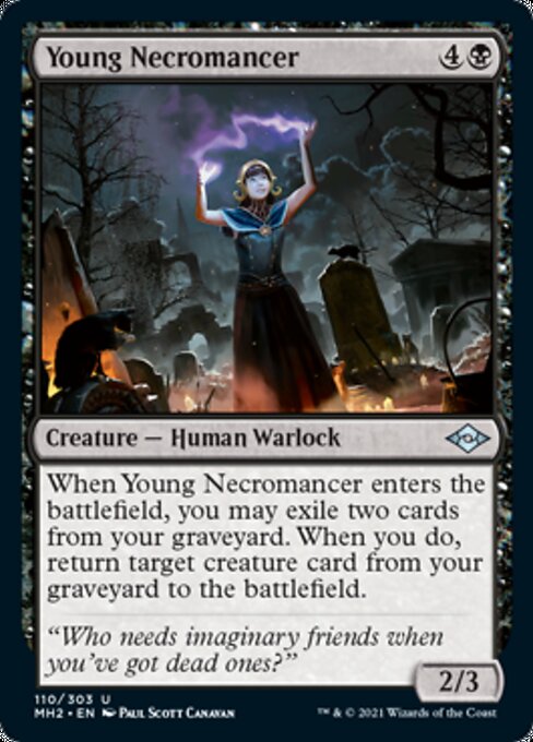 Young Necromancer (Modern Horizons 2) Light Play