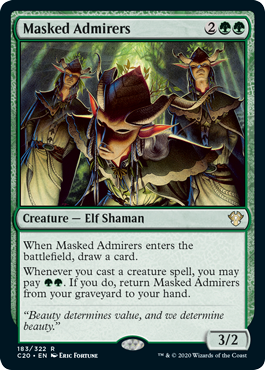 Masked Admirers (Commander 2020 Ikoria) Light Play
