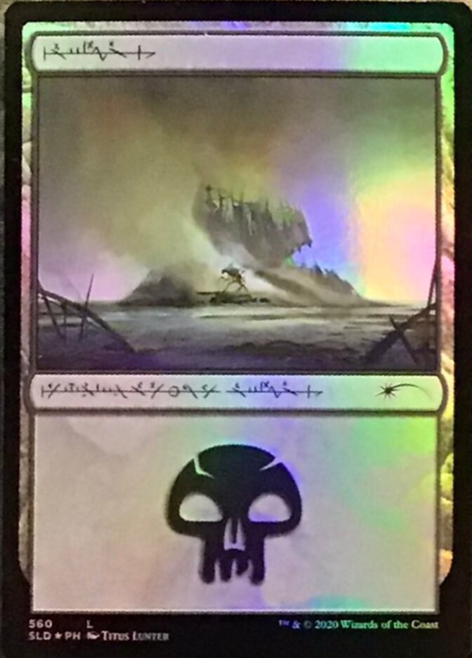 Swamp Jumpstart 560 Phyrexian (Secret Lair) Medium Play Foil