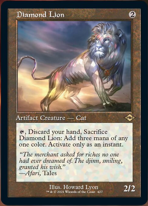 Diamond Lion (Retro Frame) (Modern Horizons 2) Light Play