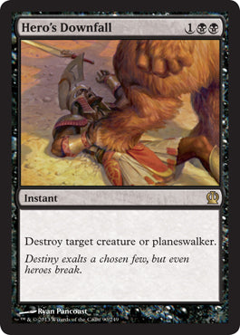 Hero's Downfall (Theros) Light Play Foil