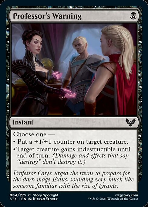 Professor's Warning (Strixhaven) Near Mint Foil