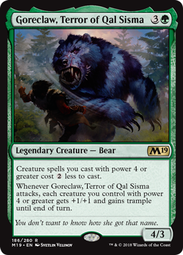 Goreclaw, Terror of Qal Sisma (Magic 2019 Core Set) Near Mint Foil