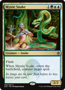 Mystic Snake (Masters 25) Near Mint Foil