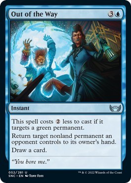 Out of the Way (Streets of New Capenna) Near Mint Foil