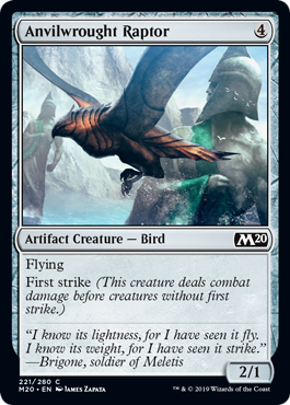 Anvilwrought Raptor (Magic 2020 Core Set) Medium Play