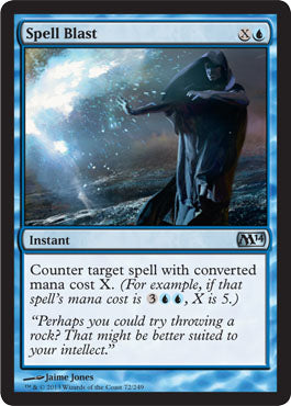 Spell Blast (Magic 2014 Core Set) Medium Play