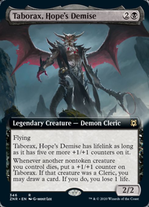 Taborax, Hope's Demise (Extended Art) (Zendikar Rising) Near Mint