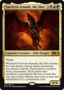Vaevictis Asmadi, the Dire (Magic 2019 Core Set) Near Mint
