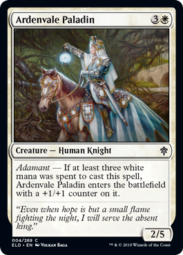 Ardenvale Paladin (Throne of Eldraine) Near Mint