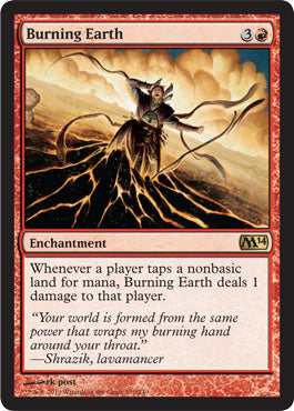 Burning Earth (Magic 2014 Core Set) Medium Play