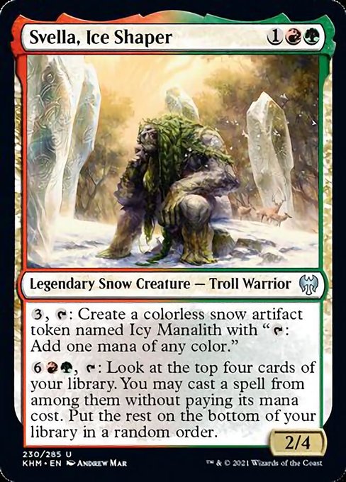 Svella, Ice Shaper (Kaldheim) Near Mint
