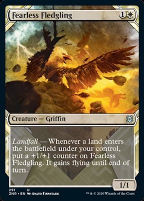 Showcase Fearless Fledgling (Zendikar Rising) Near Mint