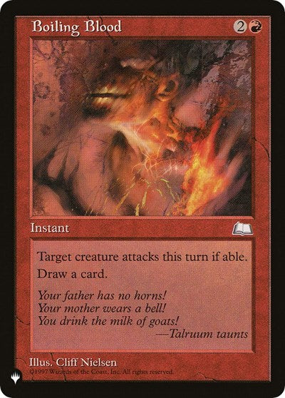 Boiling Blood (The List) Near Mint