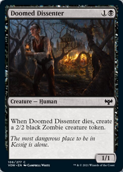 Doomed Dissenter (Innistrad: Crimson Vow) Near Mint Foil