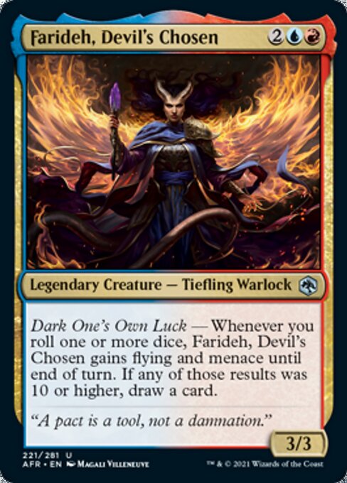 Farideh, Devil's Chosen (Adventures in the Forgotten Realms) Light Play Foil