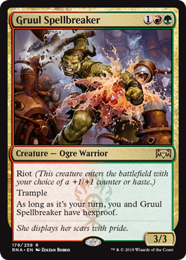 Gruul Spellbreaker (Ravnica Allegiance) Light Play