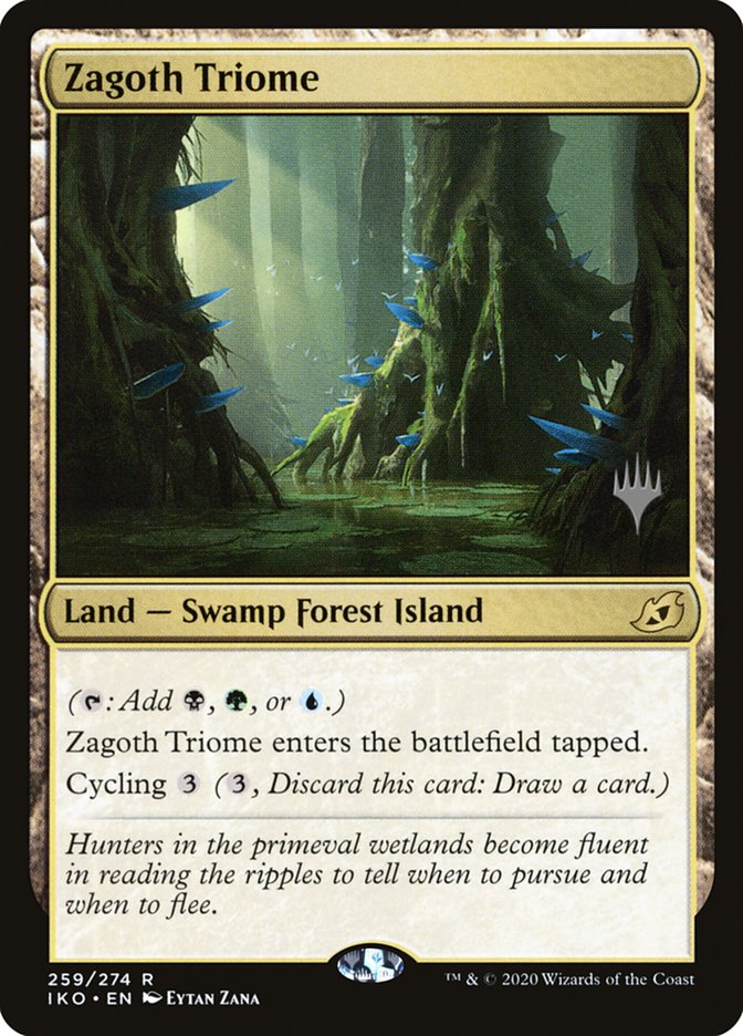 Zagoth Triome (Promo Pack) Medium Play Foil