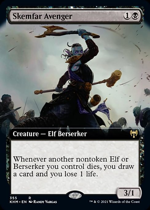 Skemfar Avenger (Extended Art) (Kaldheim) Near Mint Foil