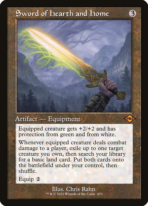 Sword of Hearth and Home (Retro Frame) (Foil Etched) (Modern Horizons 2) Near Mint Foil