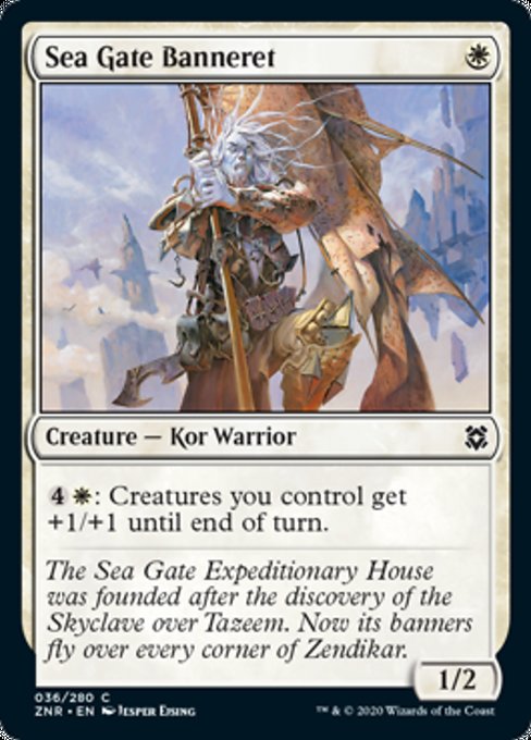 Sea Gate Banneret (Zendikar Rising) Medium Play