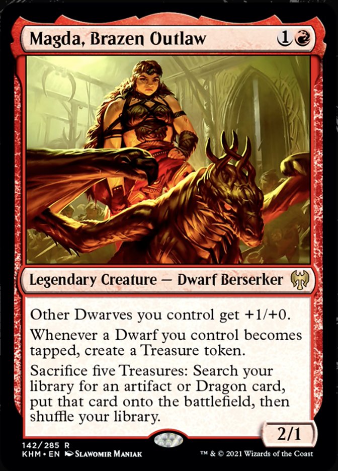 Magda, Brazen Outlaw (Kaldheim) Light Play
