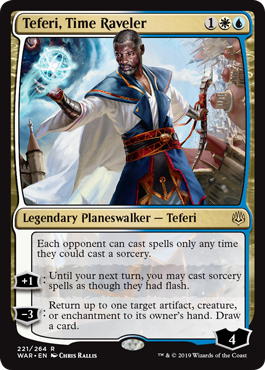 Teferi, Time Raveler (War of the Spark) Light Play