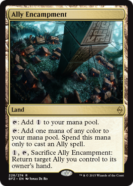 Ally Encampment (Battle for Zendikar) Medium Play