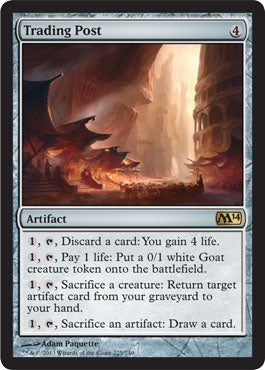 Trading Post (Magic 2014 Core Set) Medium Play Foil